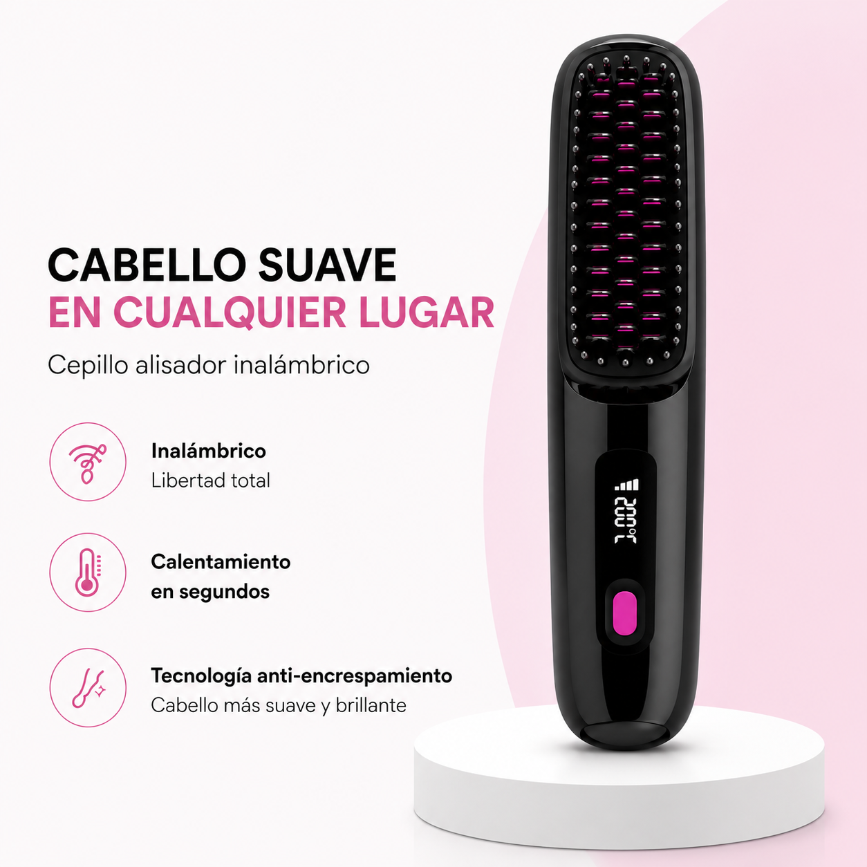 GoLiss™ Cepillo Alisador Inalámbrico